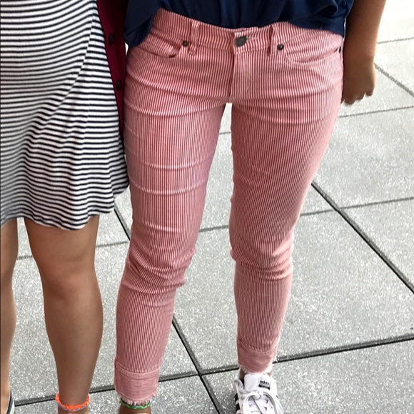 Loft Striped Pants with Fringe - Picture 1 of 3
